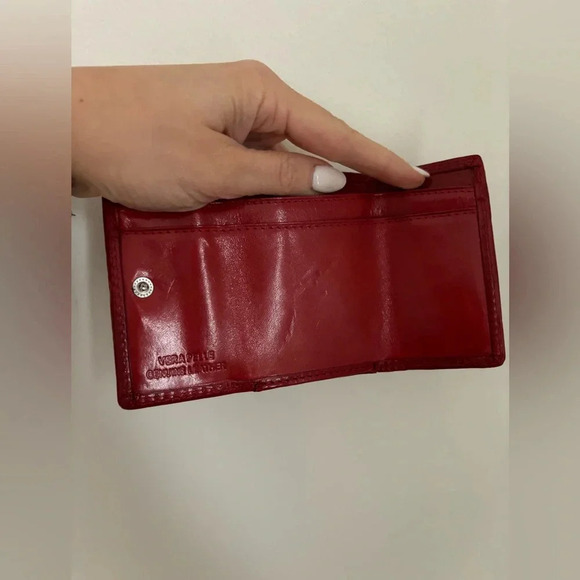 Vera Pelle Red Leather  Wallet - Picture 4 of 7